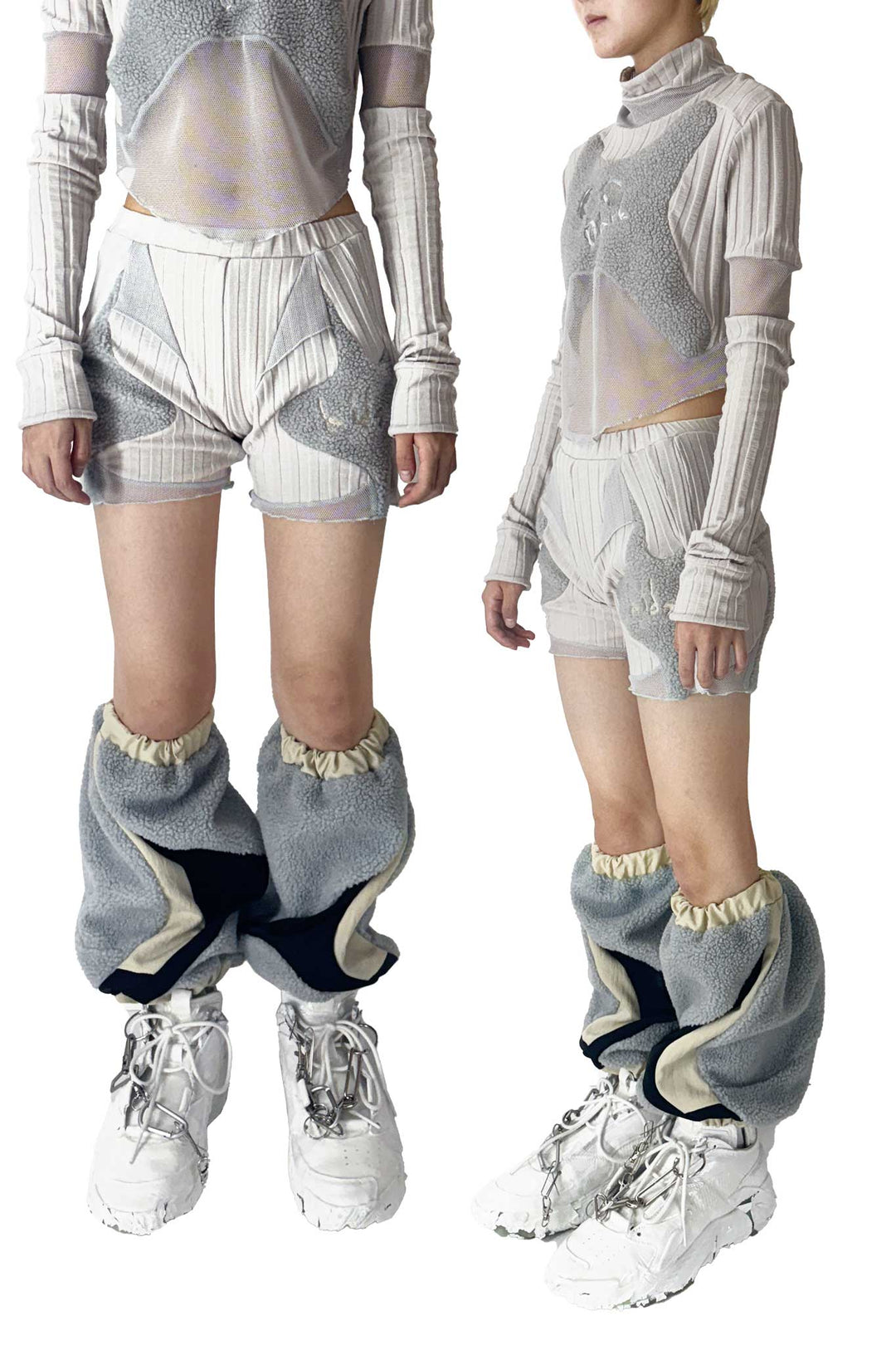 ボアレッグカバー - Grey