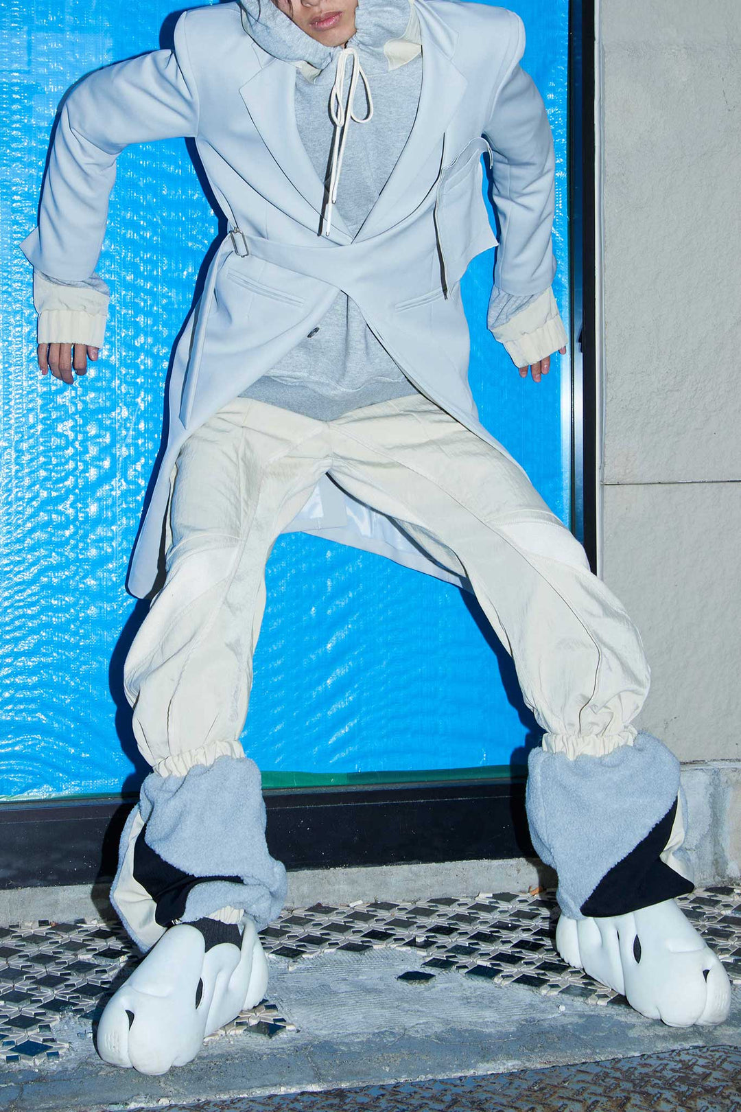 ボアレッグカバー - Grey