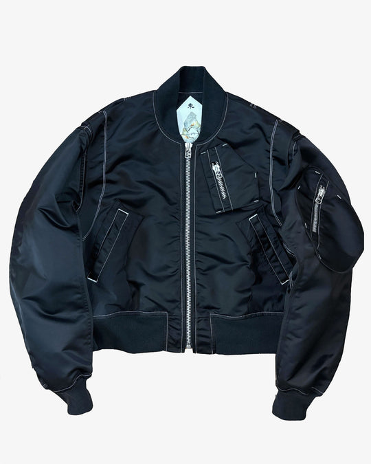 Layered Pocket MA-1 - Black