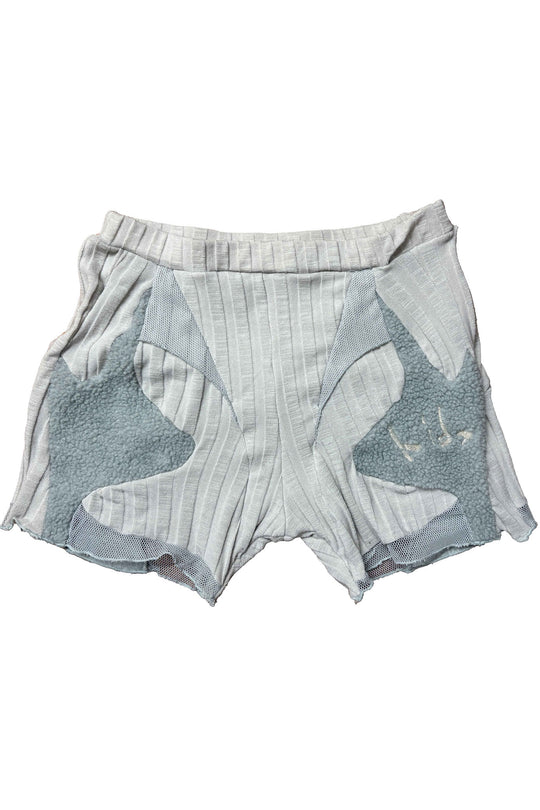ボア切替ショーツ - Grey