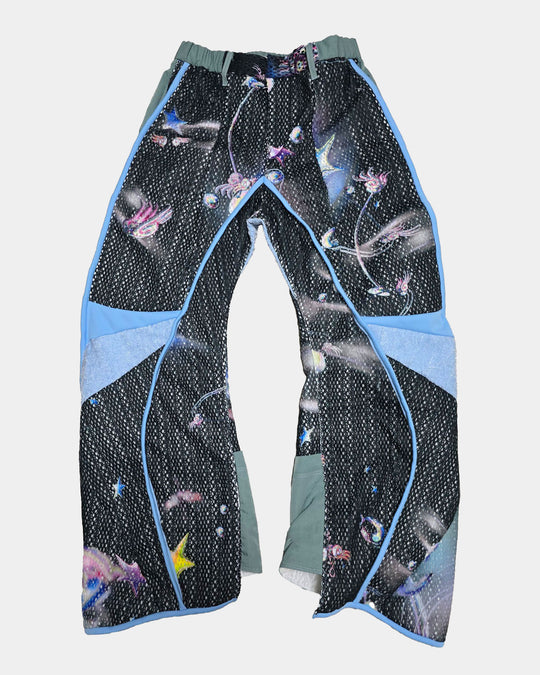 グラフィックパフカーブパンツ ブラック