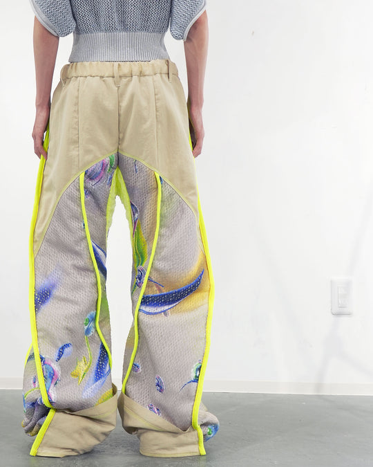 グラフィックパフカーブパンツ ブラック