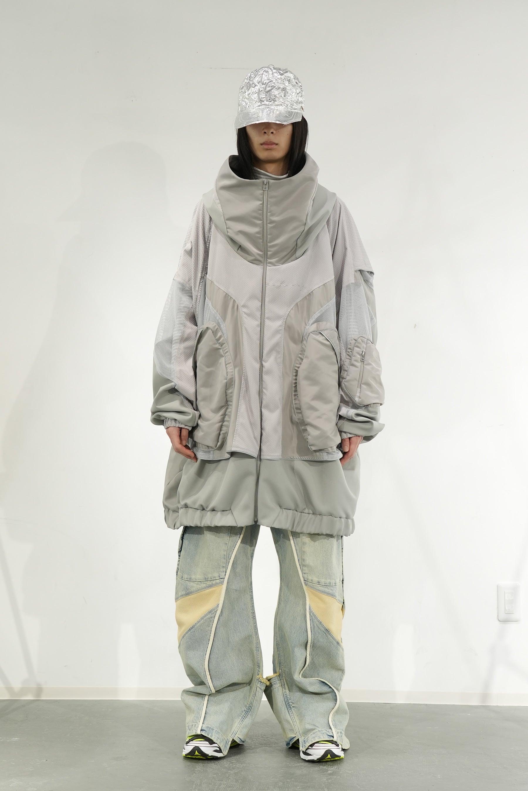 BALMUNG 21AW 重ねハイネックビッグパーカー ブラック 重ねハイネックビッグパーカー (AIR-C) - Black – BALMUNG