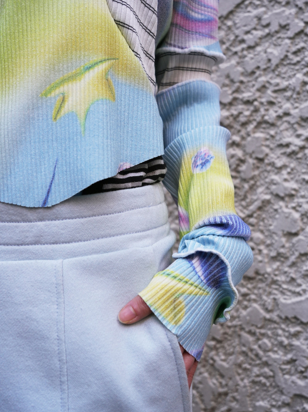 Limited / Graphic Short Top - White/Water