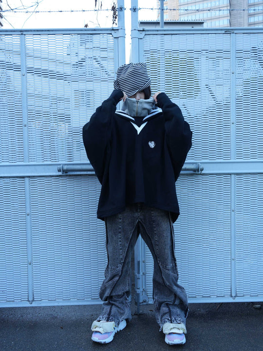 Big Sailor Sweater - Black
