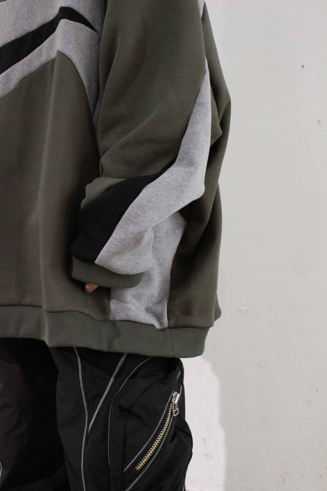 FLOW big sweater - Dark khaki