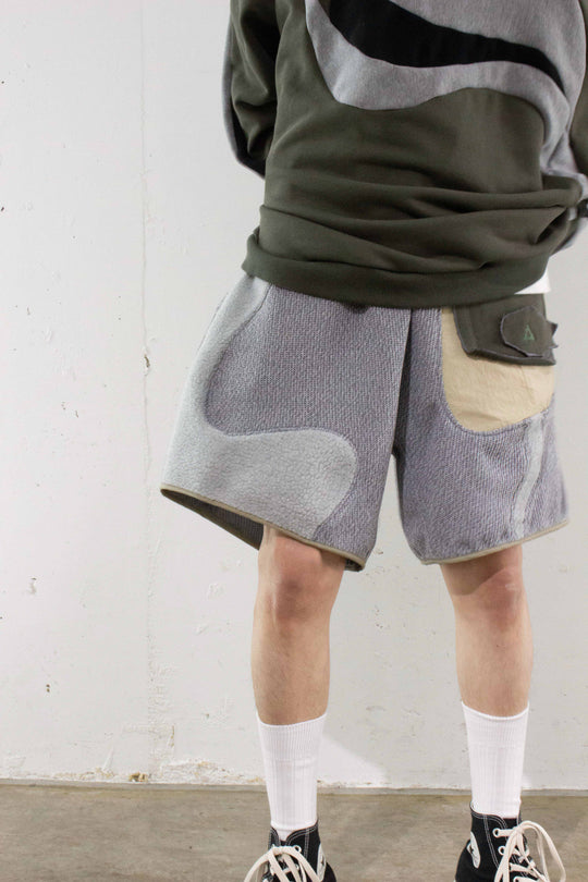 Knit multi shorts - Grey