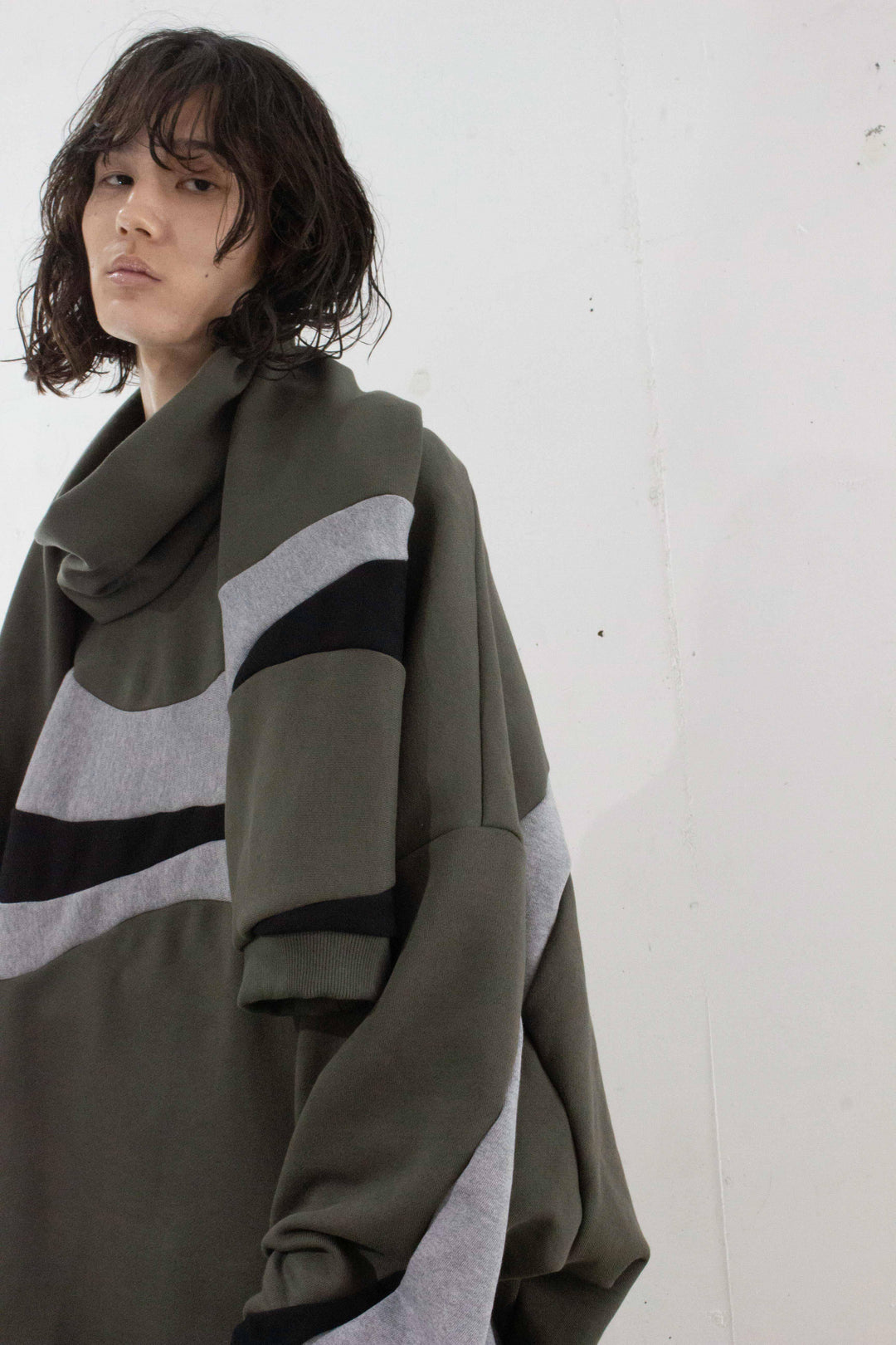 FLOW sweat scarf - Dark khaki