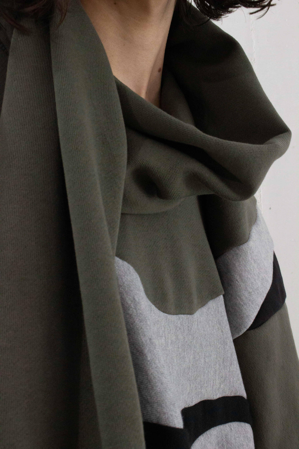 FLOW sweat scarf - Dark khaki