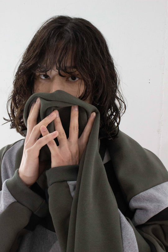 FLOW sweat scarf - Dark khaki