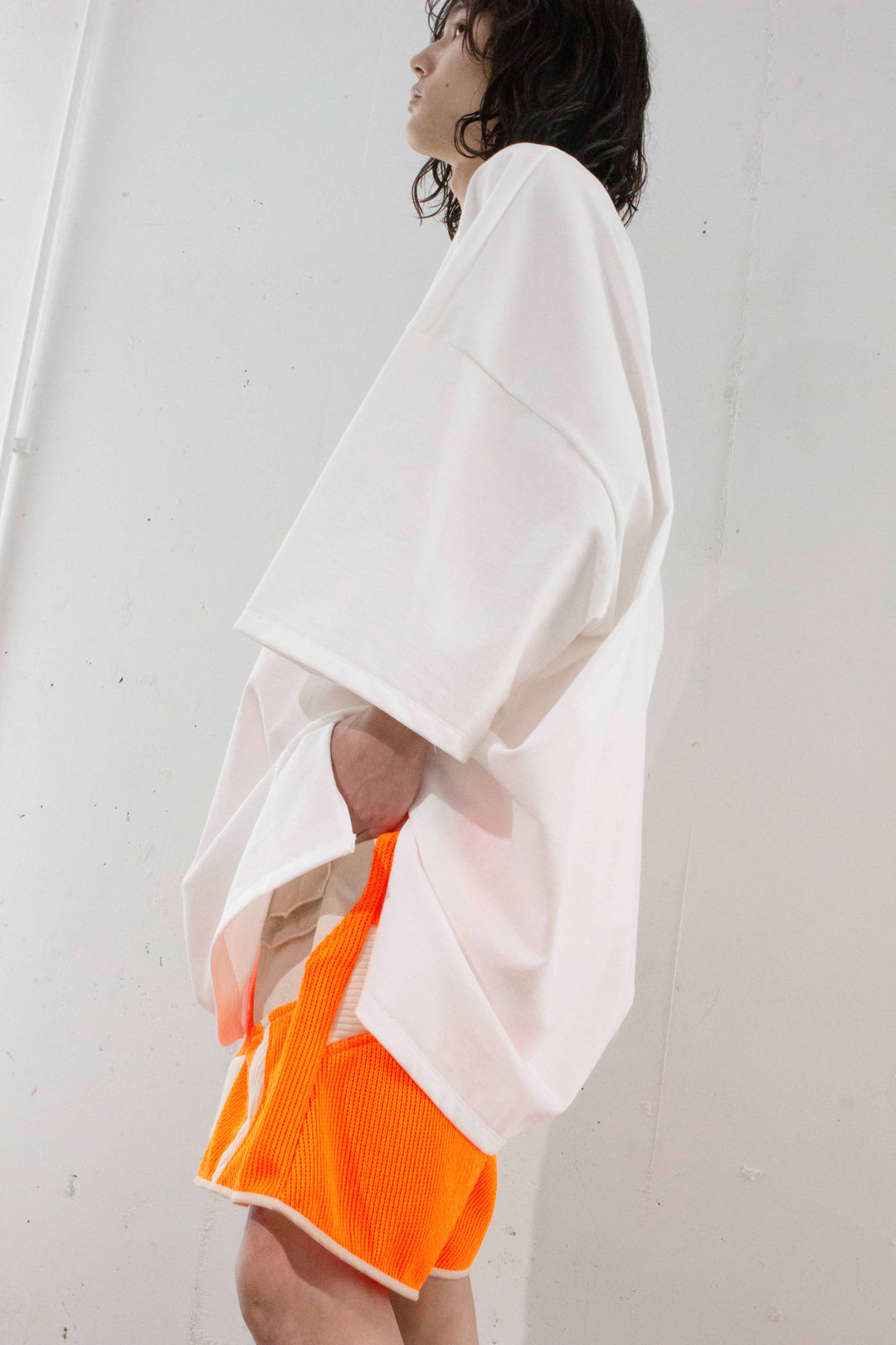 Knit multi shorts - Orange