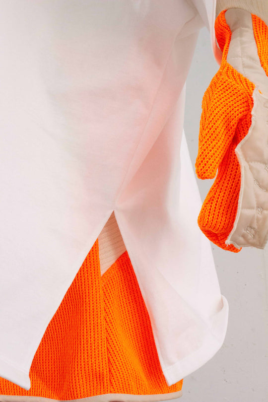 Knit gloves - Orange