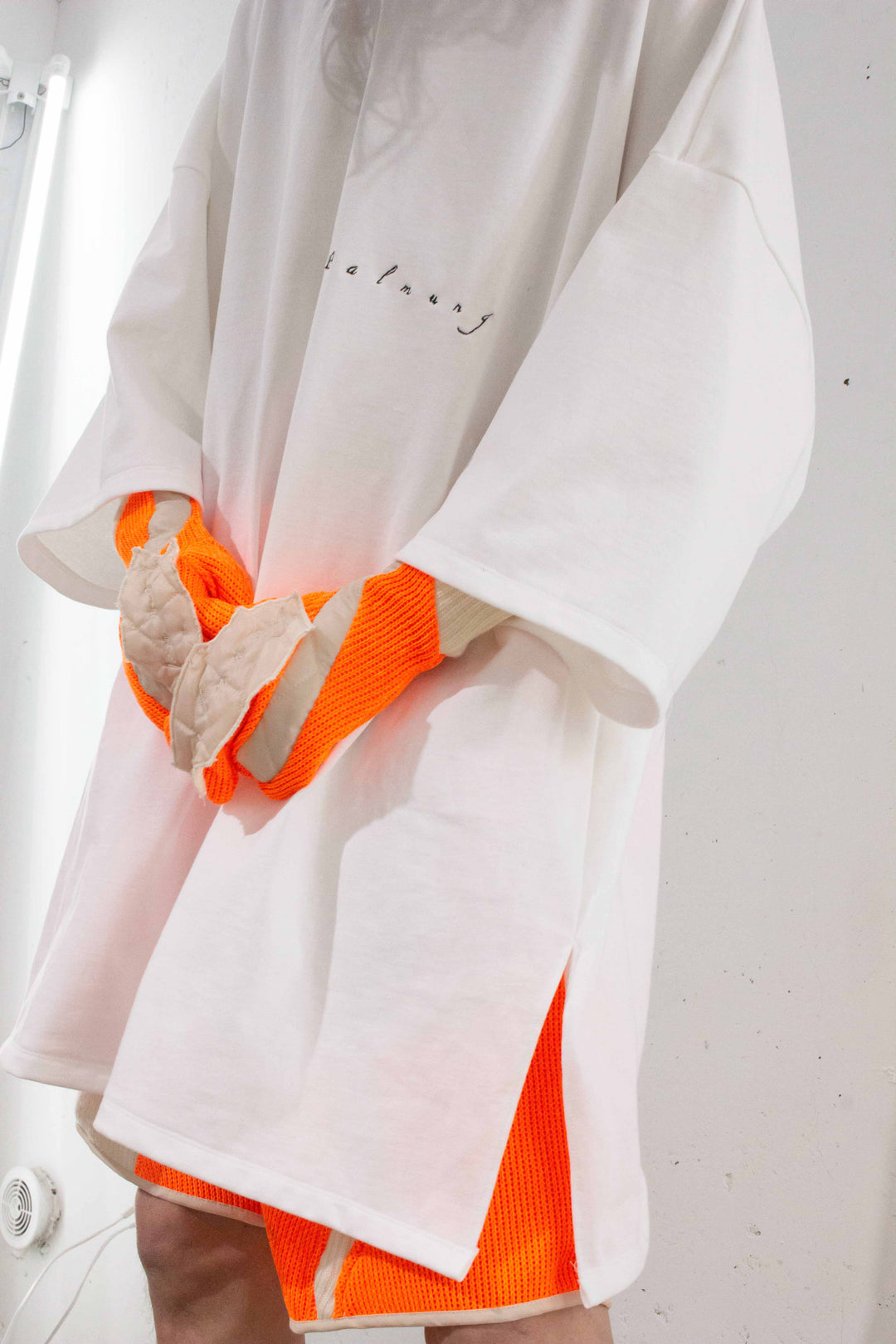Knit gloves - Orange
