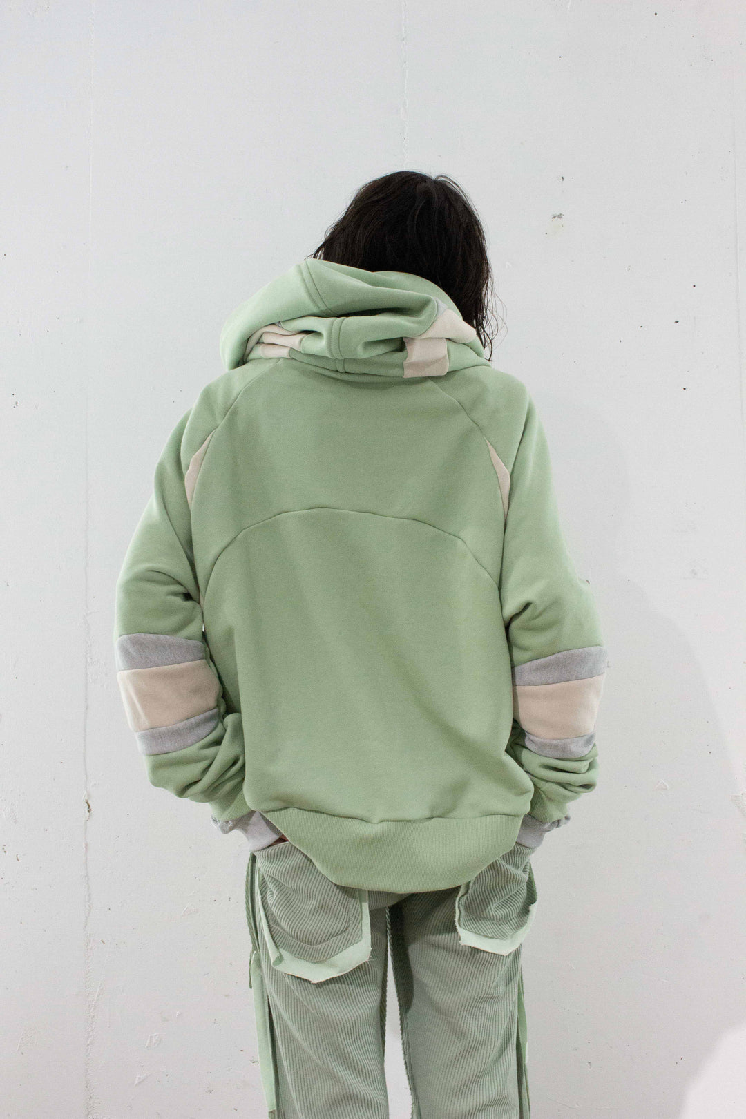 FLOW cross hoodie - Green