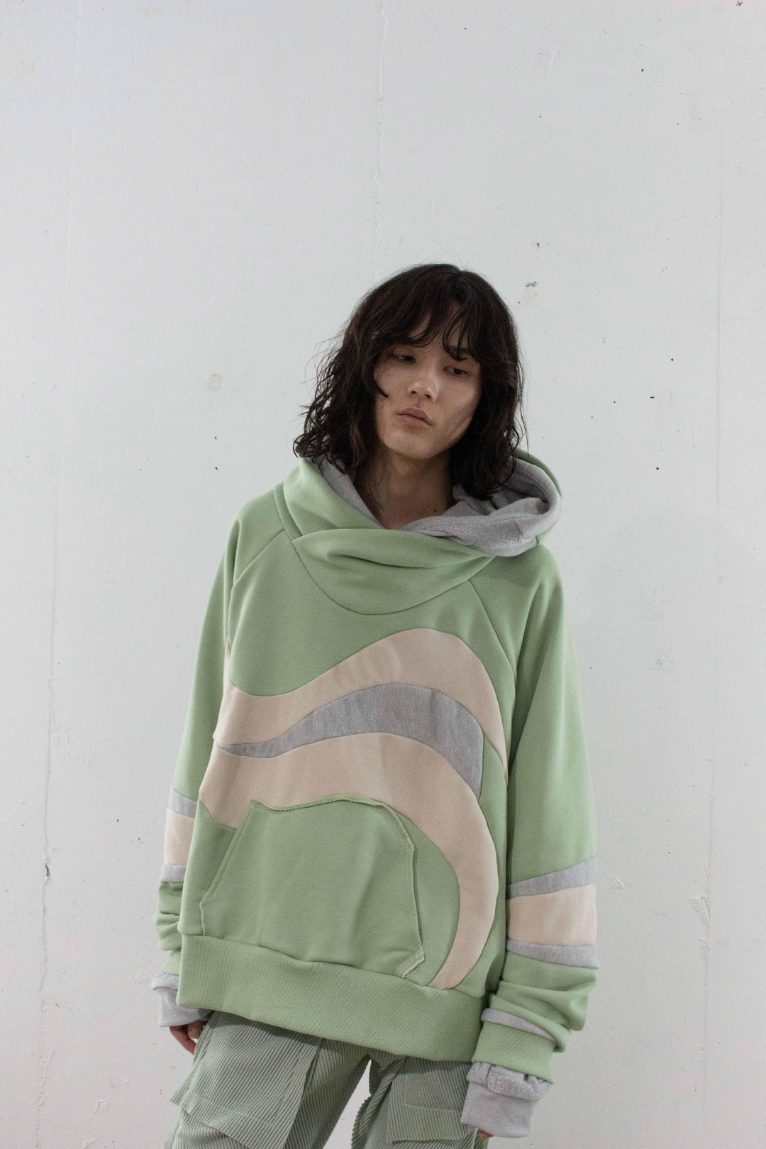 FLOW cross hoodie - Green