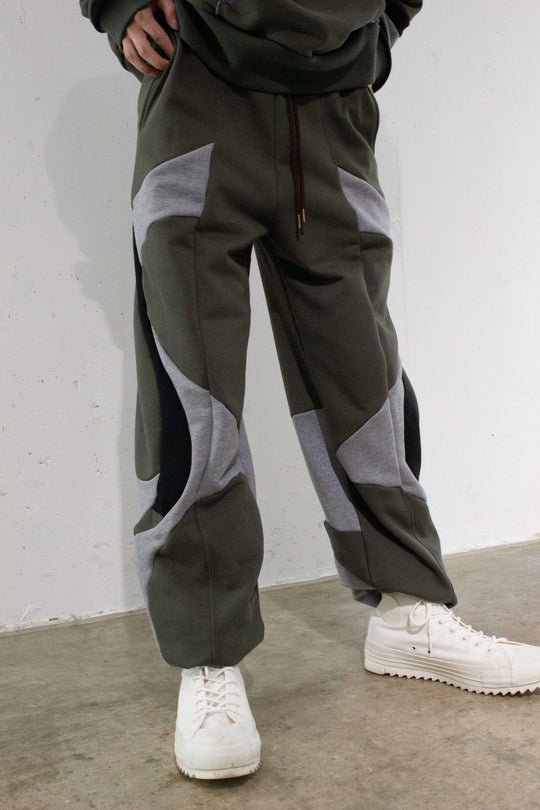 FLOW sweat pants - Dark khaki