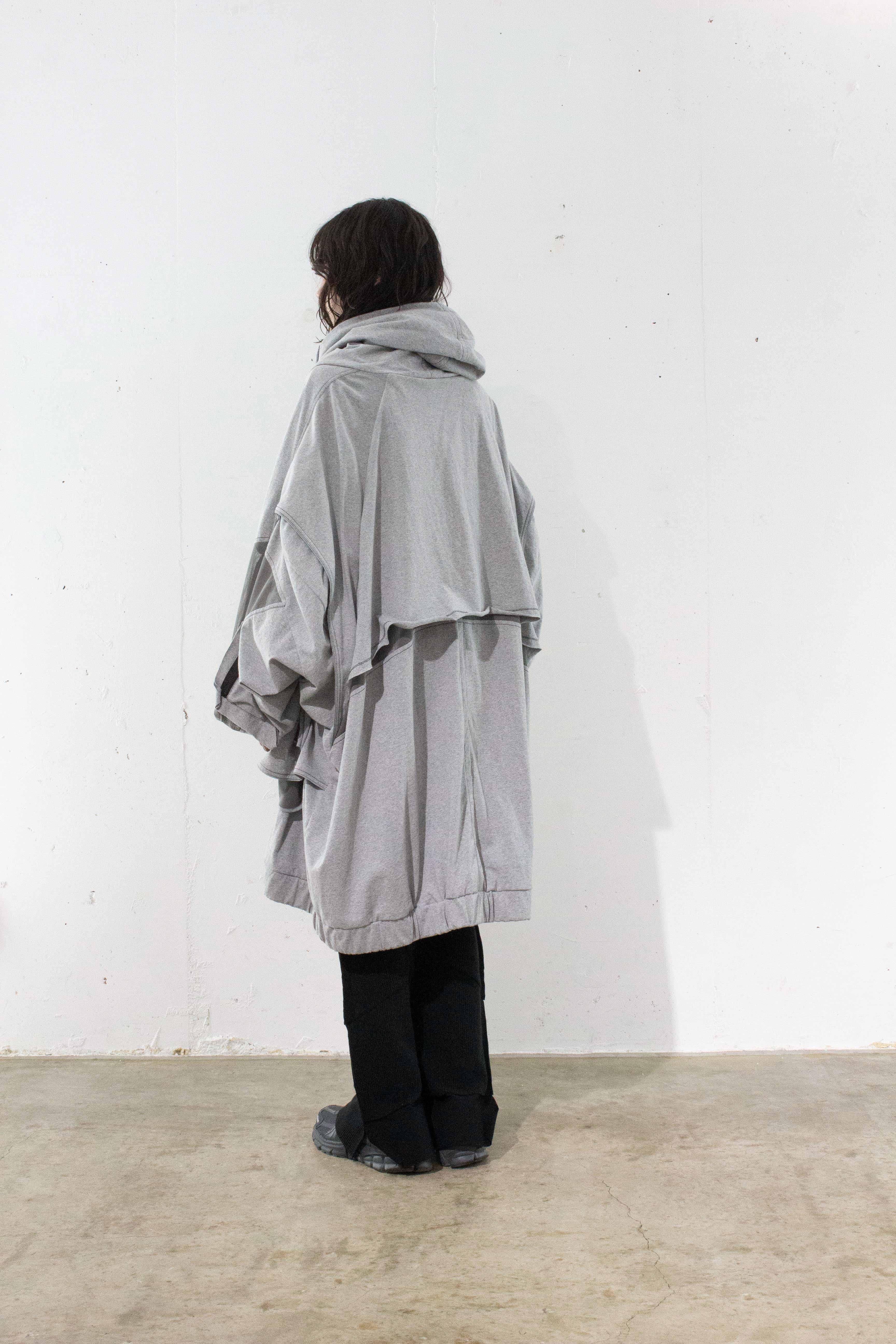 BALMUNG 21AW 重ねハイネックビッグパーカー ブラック 重ねハイネックビッグパーカー (AIR-C) - Black – BALMUNG