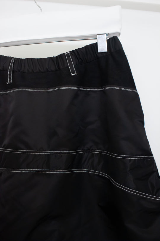 Flat Shorts (Sheer Layer) - Black 