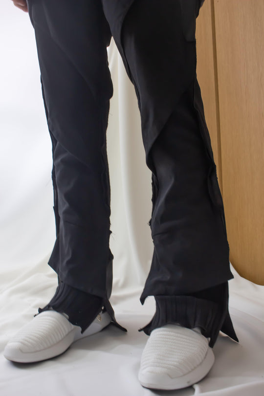 Double Slit Pants - Black 