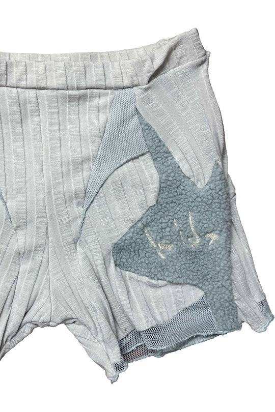 ボア切替ショーツ - Grey