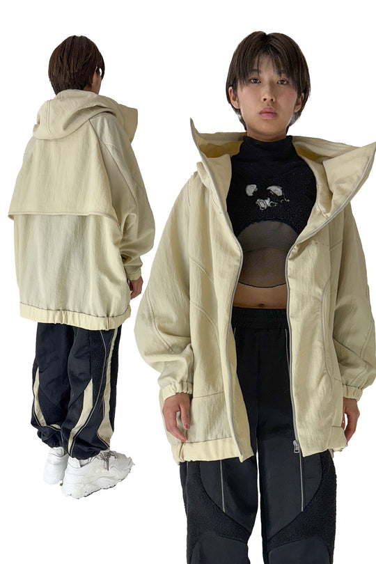 ハイネックビッグパーカー - Grey