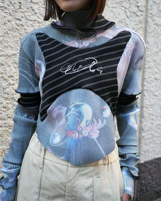 Limited / Graphic Short Top - Black/Black