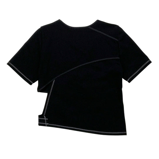 クロスショートTシャツ - ブラック