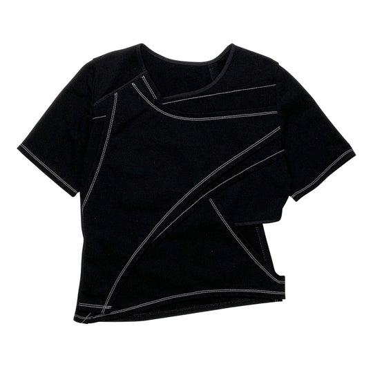 クロスショートTシャツ - ブラック