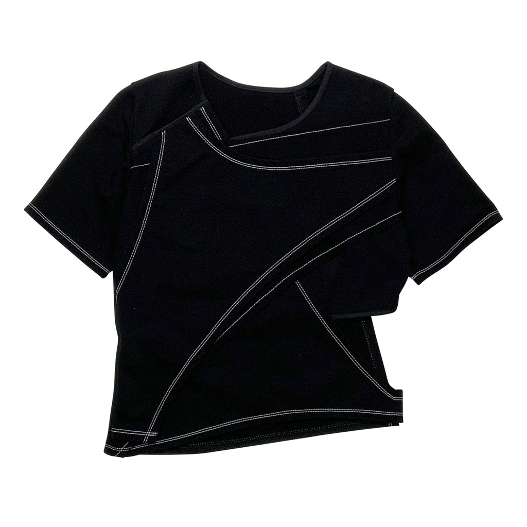 クロスショートTシャツ - ブラック – BALMUNG