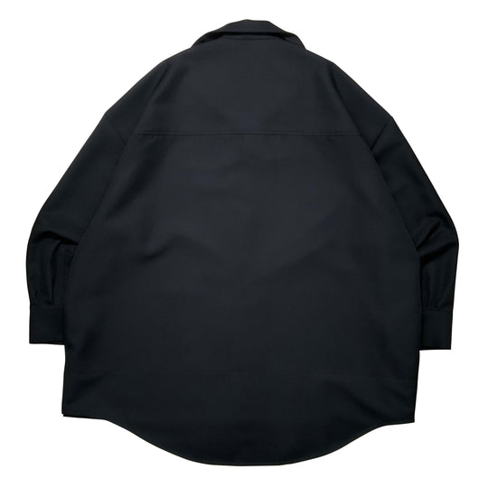 "FORM" Big shirt  (Long Sleeve) - Black