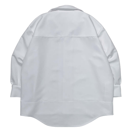 "FORM" Big shirt  (Long Sleeve) - White