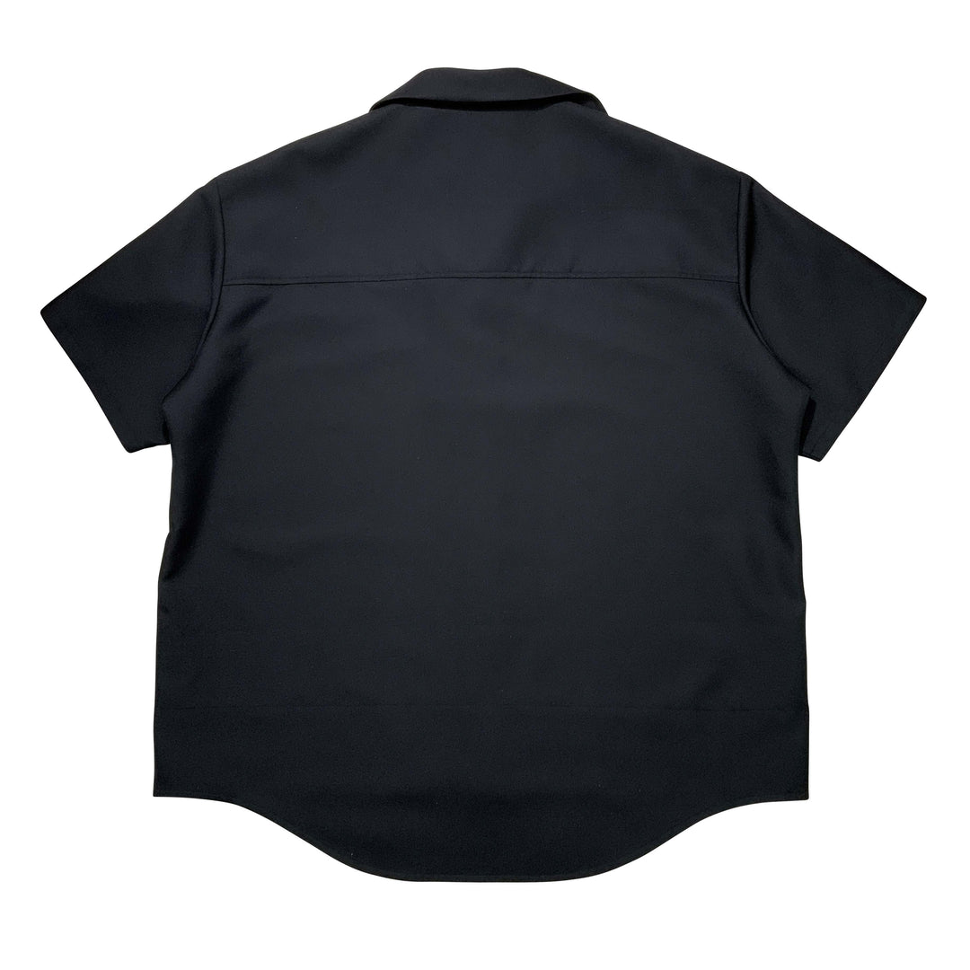 "FORM" ビッグシャツ (Half Sleeve) - ブラック