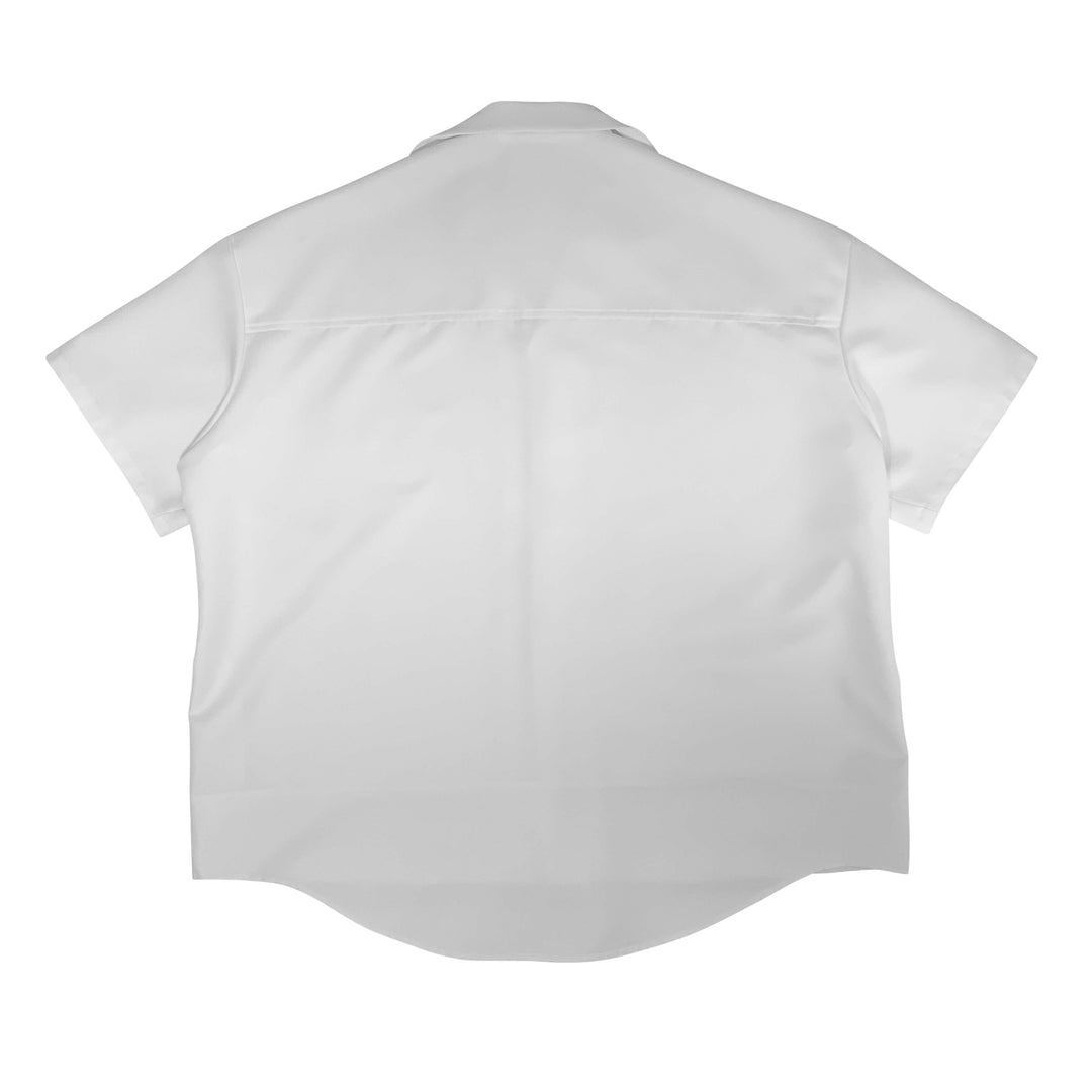 "FORM" Big shirt  (Half Sleeve) - White