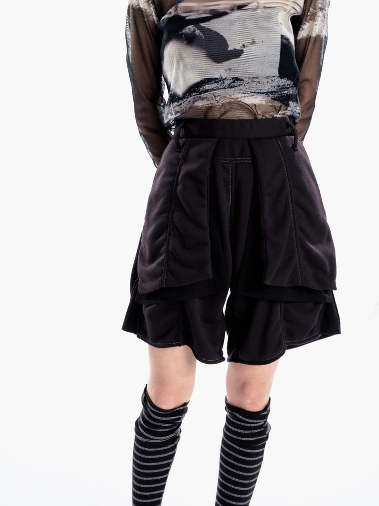 balmung ショーツ スウェットダブルショーツ - ブラック – BALMUNG