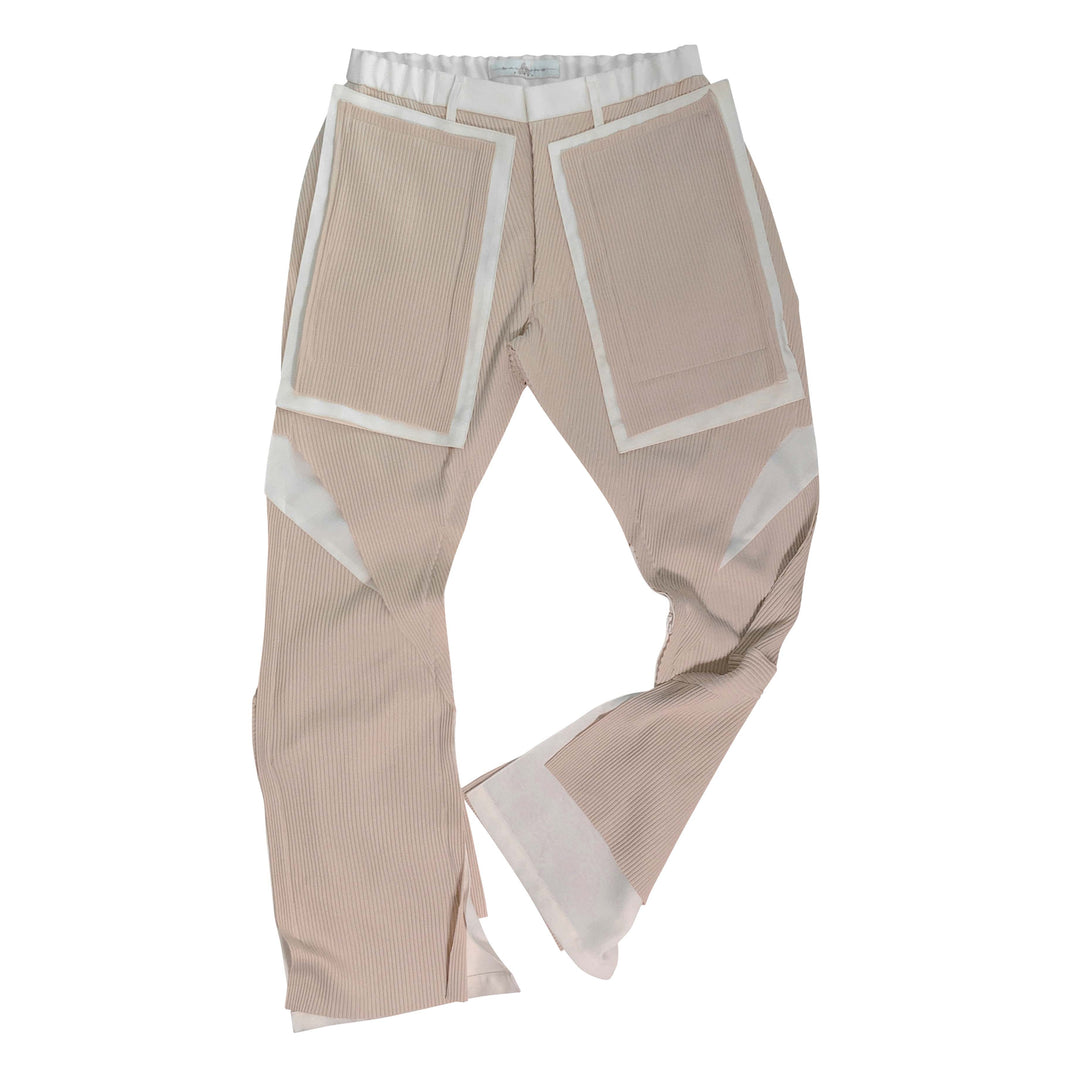 Double slit flared pants - Ivory