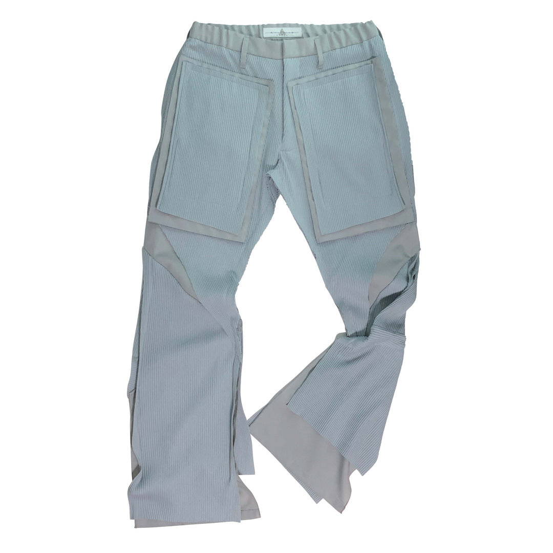 Double slit flared pants - Grey