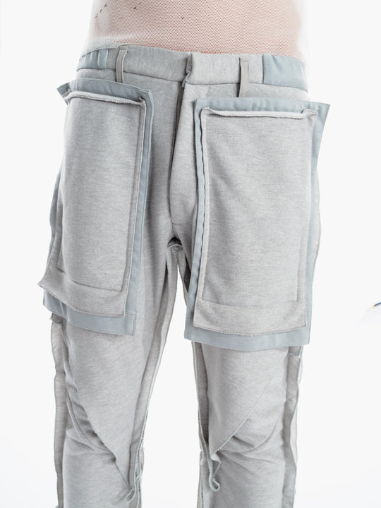 Double slit pants (sweat) - Gray