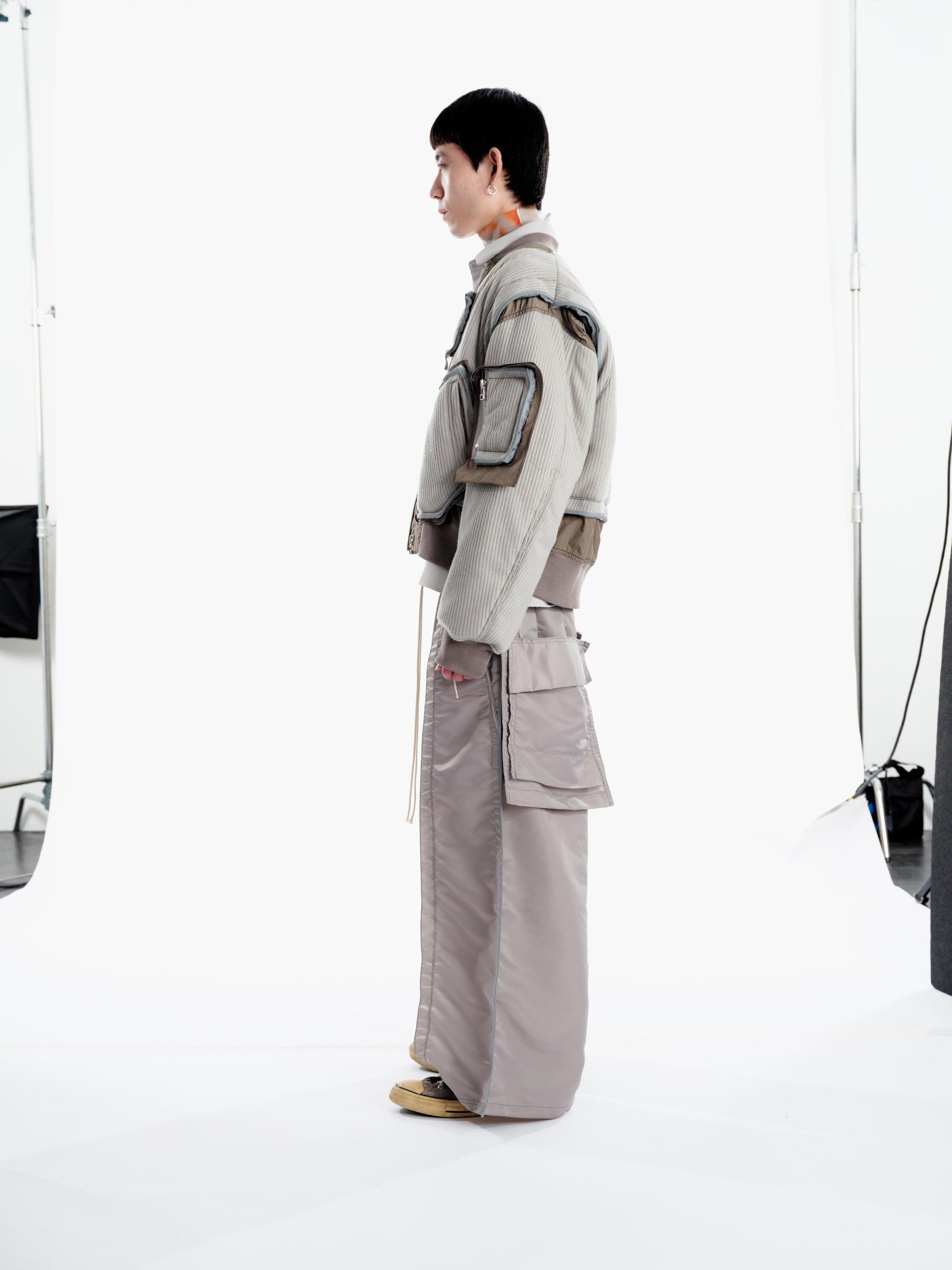 BALMUNG バックドロップフラットパンツ (ミリタリーツイル) - グレー