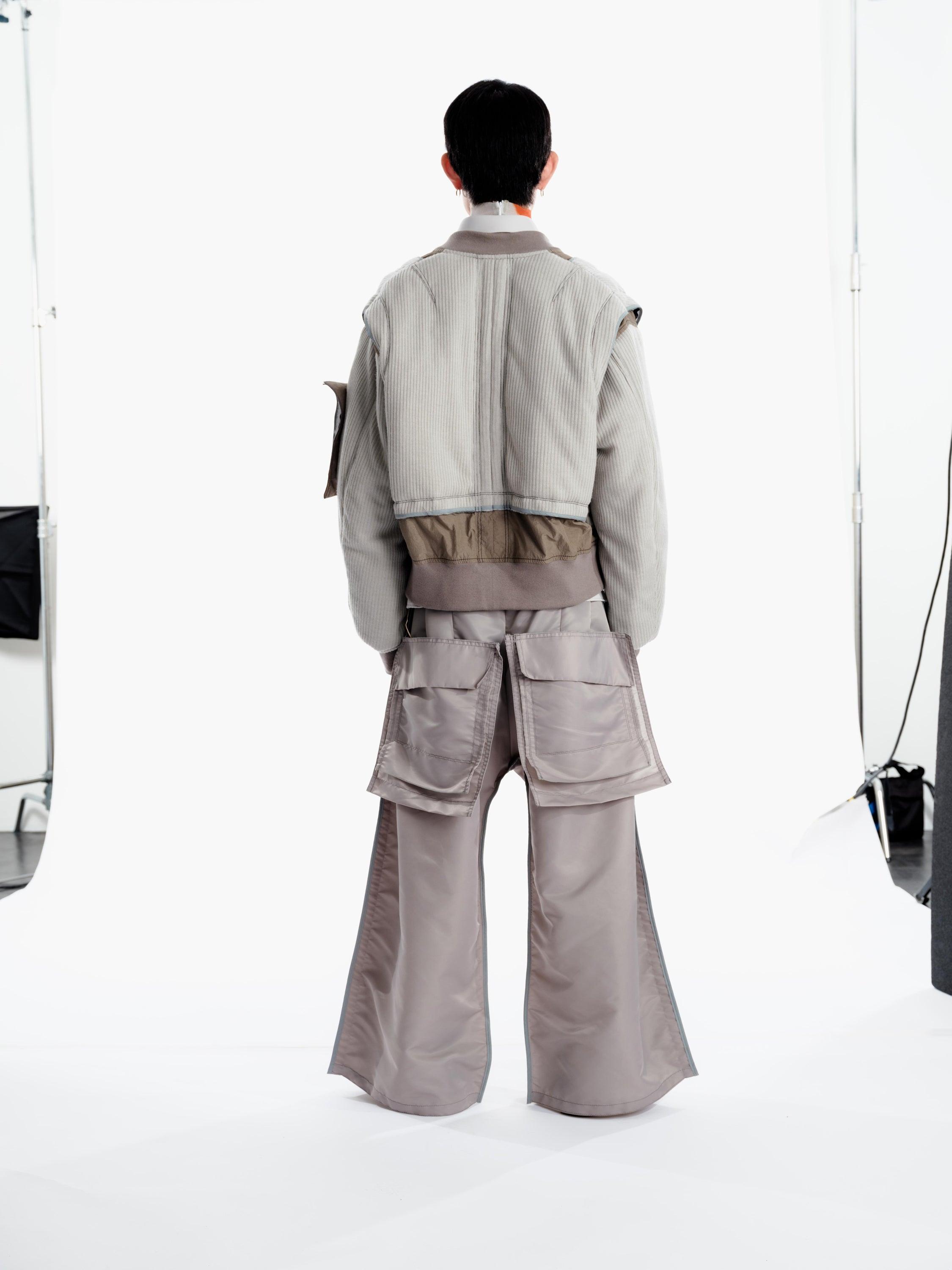 BALMUNG バックドロップフラットパンツ (ミリタリーツイル) - グレー バックドロップフラットパンツ (ミリタリーツイル) - グレー