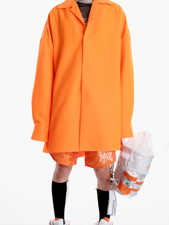 "FORM" Big Shirt - Orange