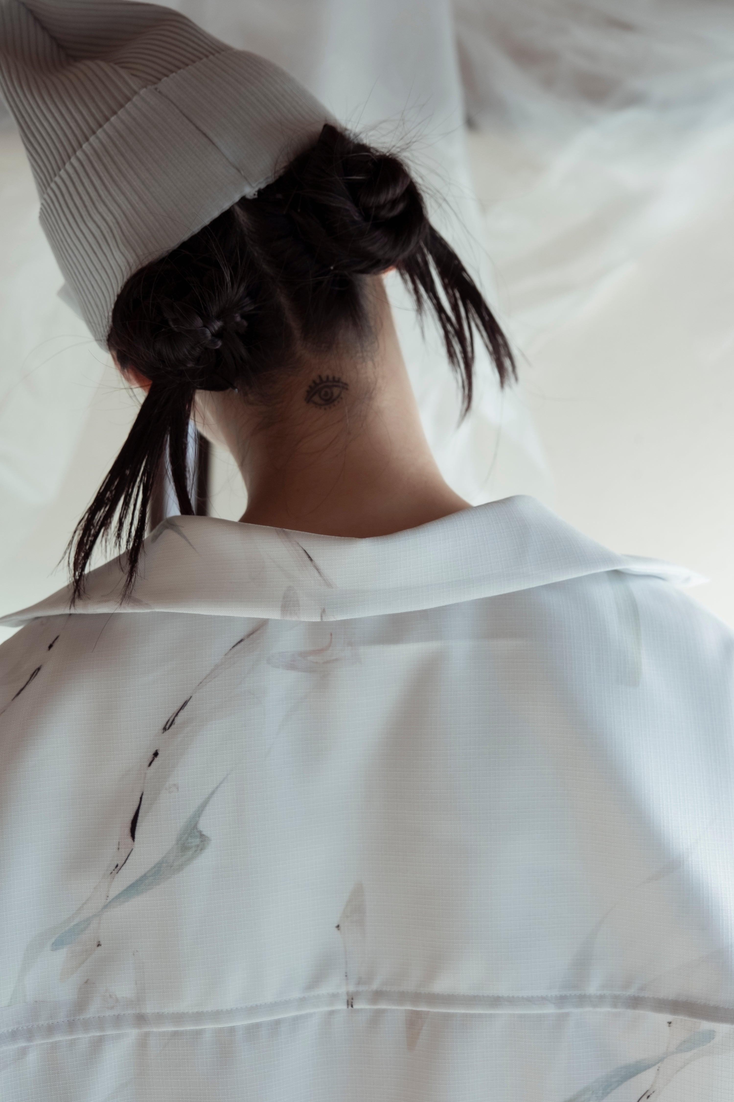 グラフィックビッグシャツ - Sand Grey – BALMUNG