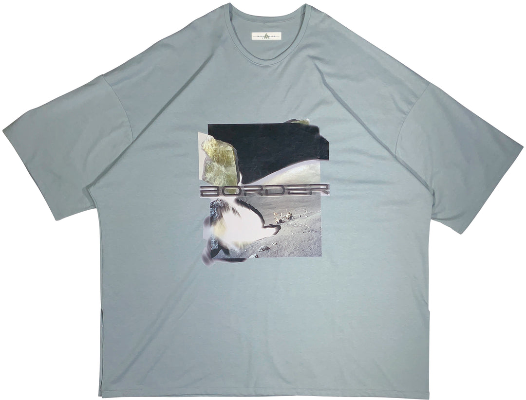 Printed Big T-shirt - Gray