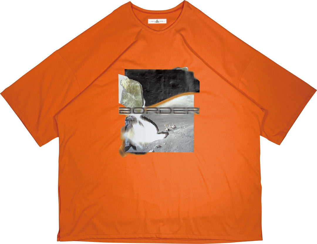 プリントビッグTシャツ - オレンジ