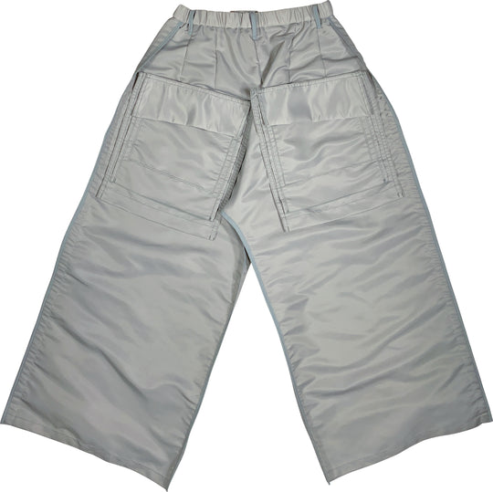 back drop flat pants
 (Military Twill) - Gray
